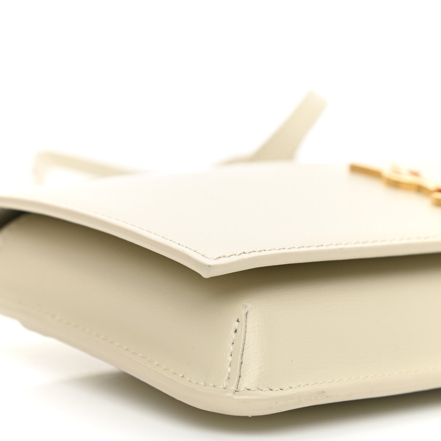 Smooth Calfskin Monogram Phone Holder Crossbody Blanc Vintage