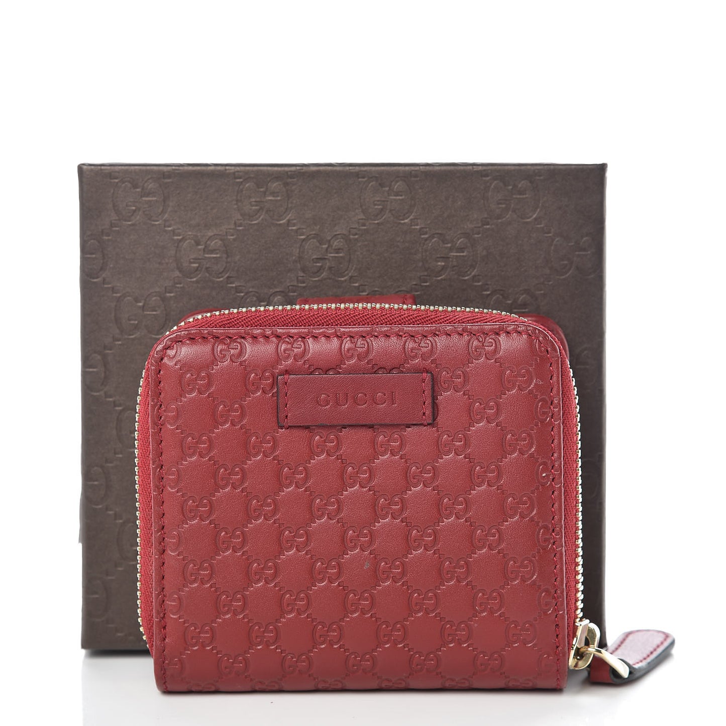 Microguccissima Compact Wallet Red