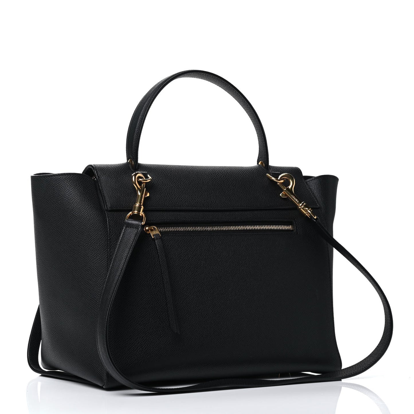 Grained Calfskin Nano Belt Bag Black