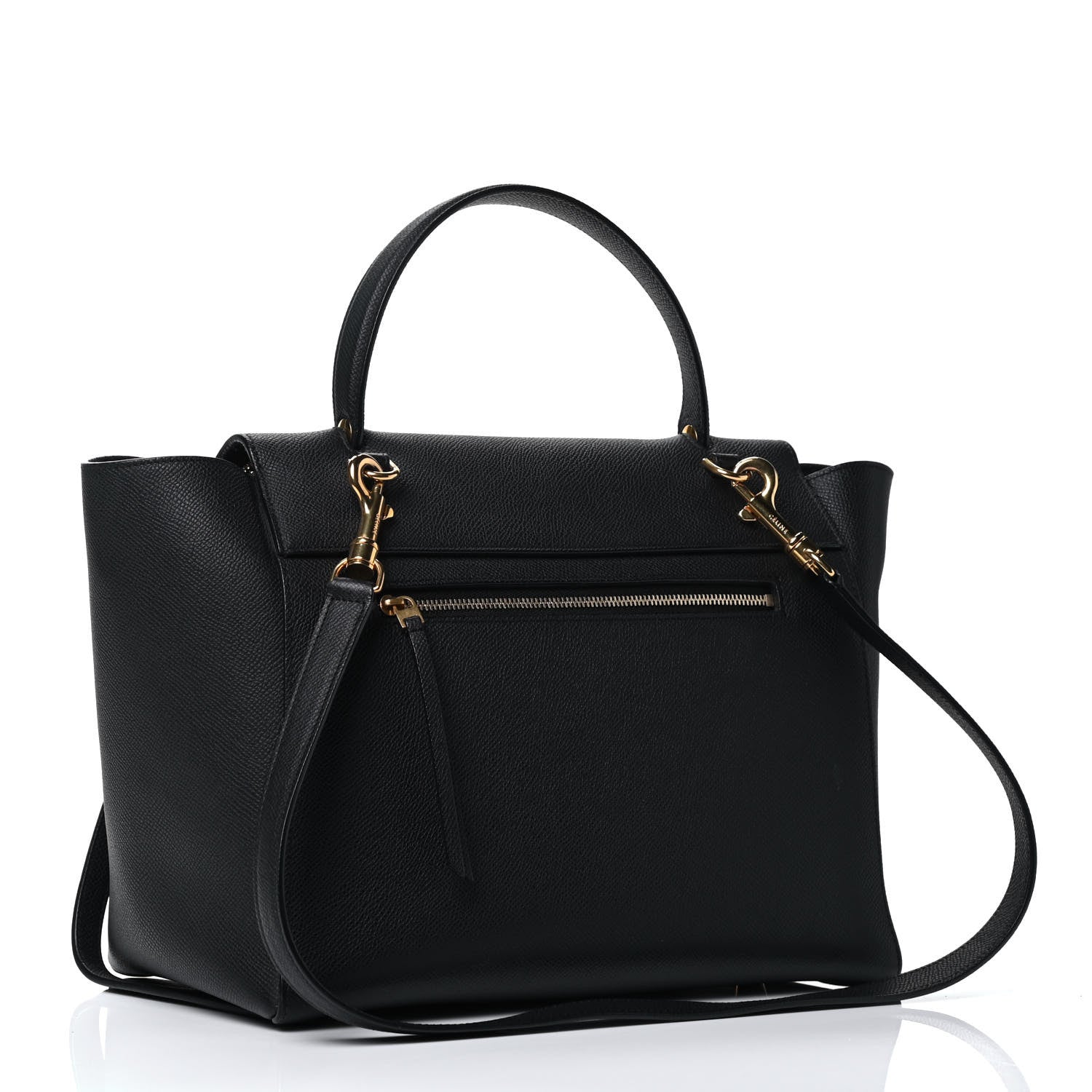 Celine Grained Calfskin Nano Belt Bag Black 2 of 4