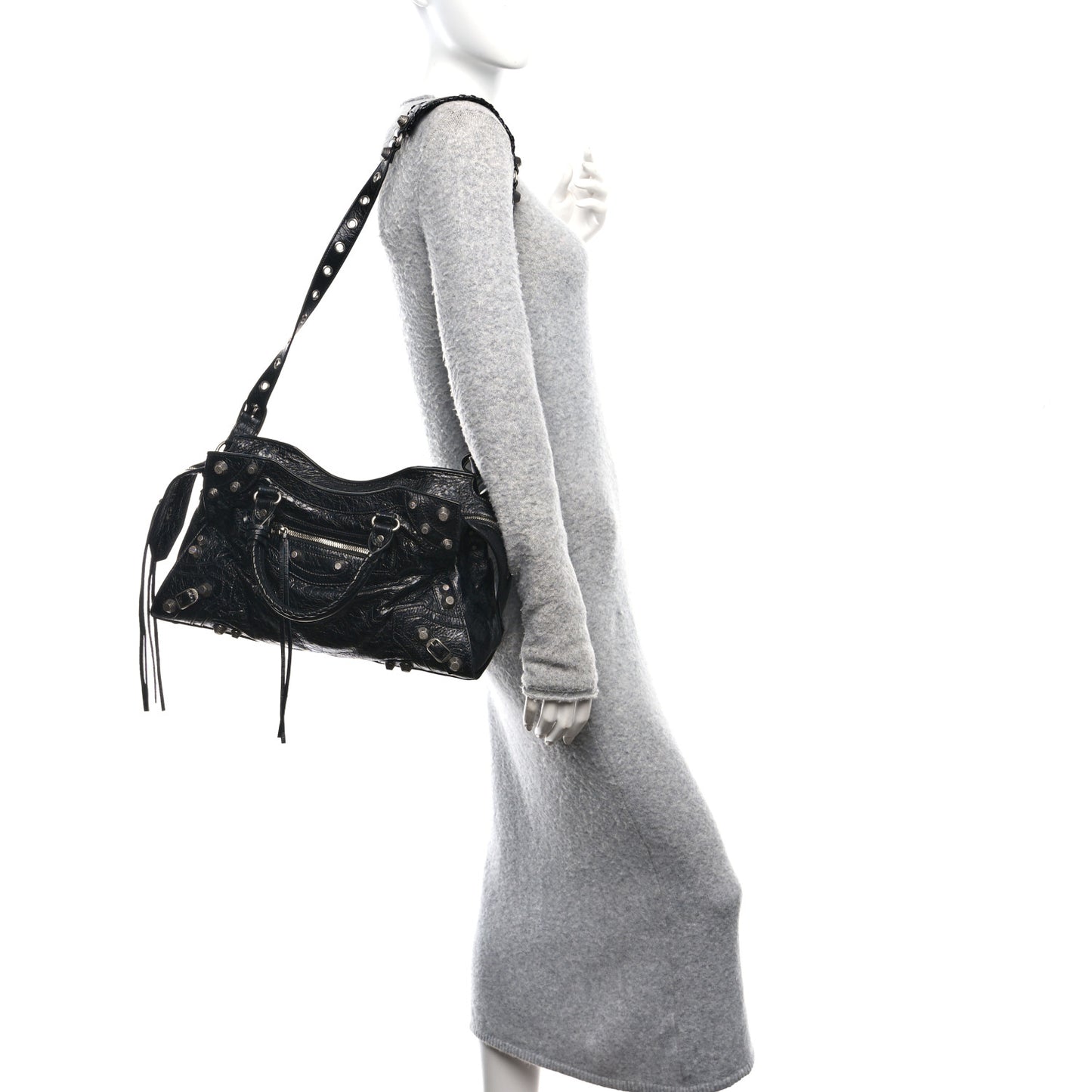Agneau Arena Neo Cagole City Handbag Black