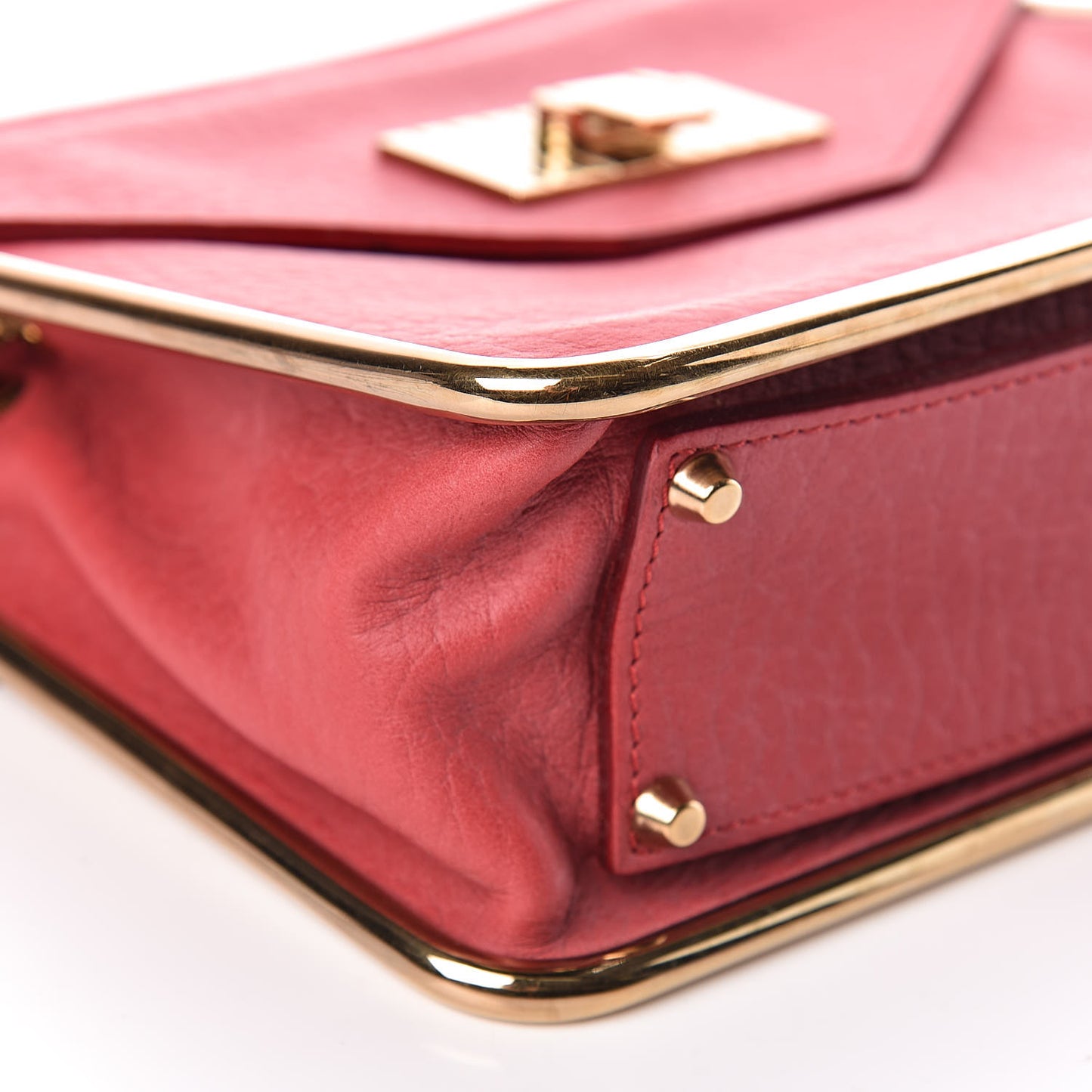 Grained Calfskin Sally Flap Bag Red
