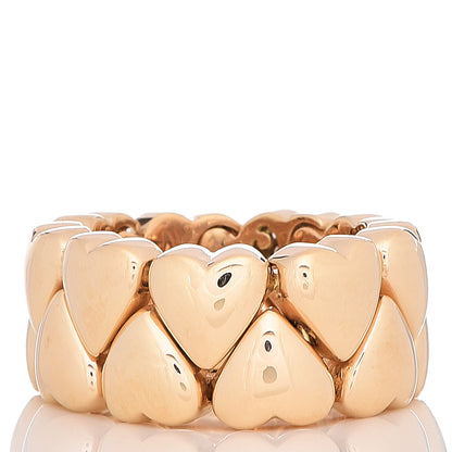 Cartier 18K Yellow Gold Diamond Double Heart Ring 55 7.25 3 of 7