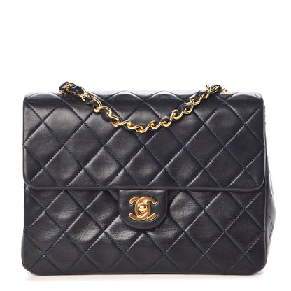 Chanel Lambskin Quilted Small Flap Navy 1 of 10