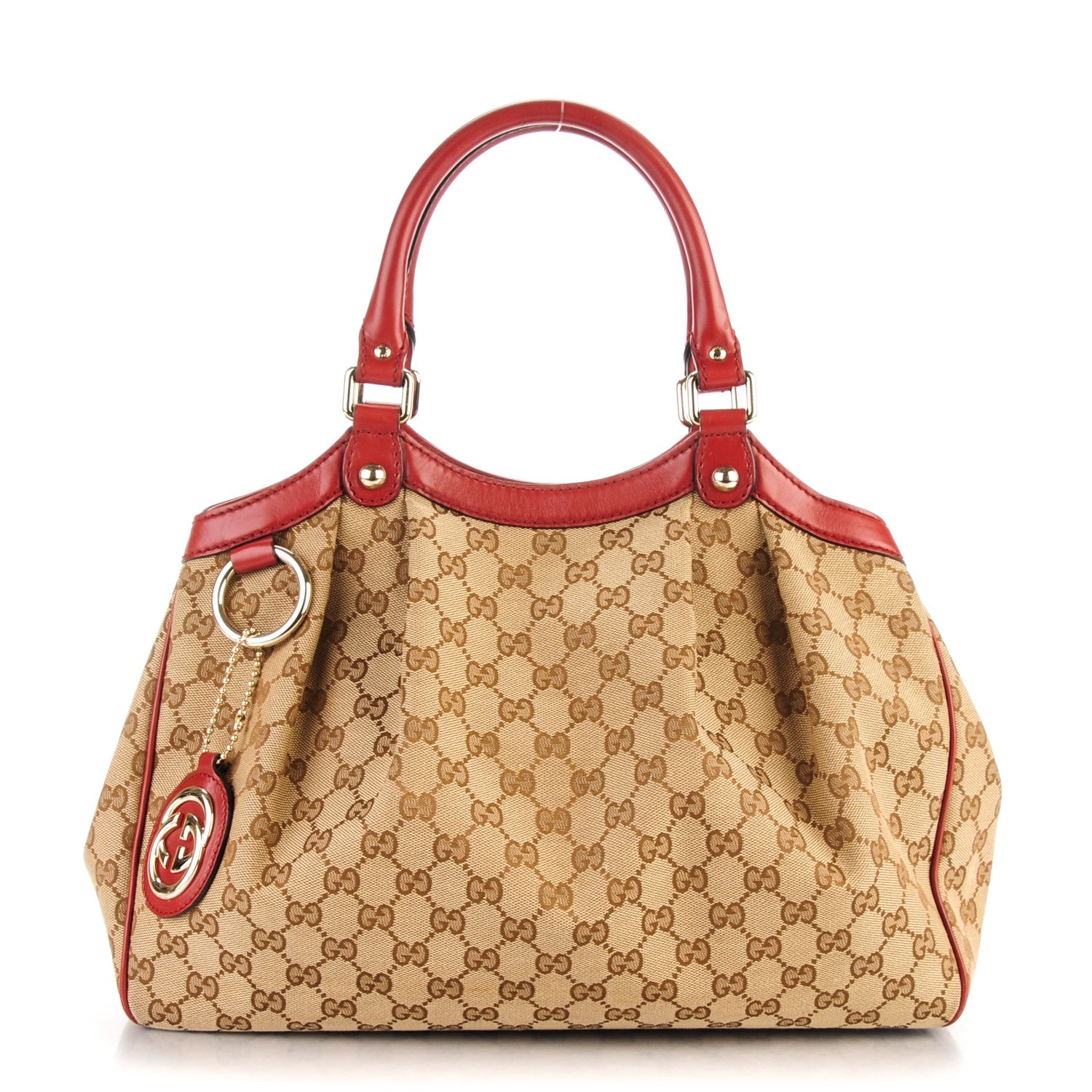 Gucci Monogram Medium Sukey Tote Dark Red 1 of 7