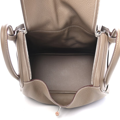 Hermes Taurillon Clemence Lindy 30 Etoupe 5 of 9