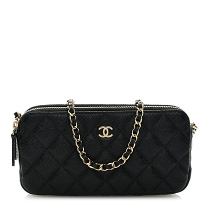 Chanel Caviar Quilted Small Clutch With Chain Black 1 of 12