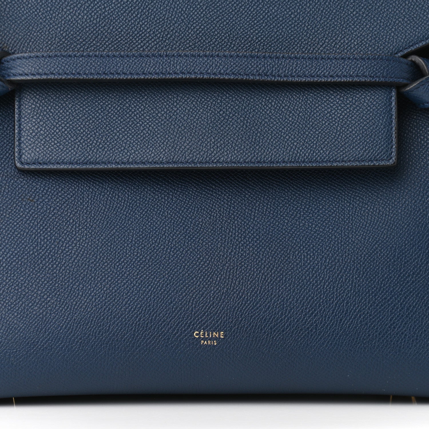 Celine Grained Calfskin Mini Belt Bag Deepsea 6 of 10