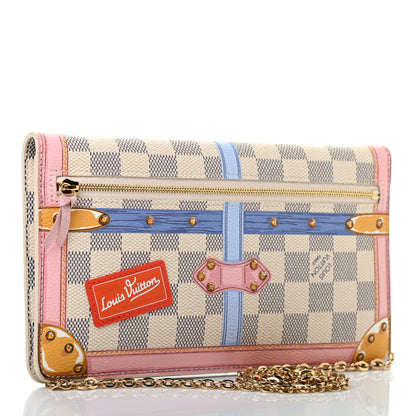 Louis Vuitton Damier Azur Summer Trunks Pochette Weekend 2 of 6
