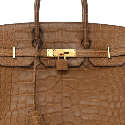 Hermes Matte Alligator Birkin 35 Alezan 8 of 16