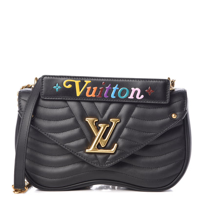 Louis Vuitton Calfskin New Wave Chain MM Black 1 of 9