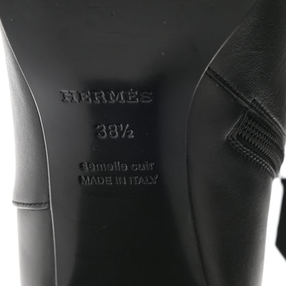 Hermes Calfskin Saint Germain Ankle Boots 38.5 Black 6 of 12