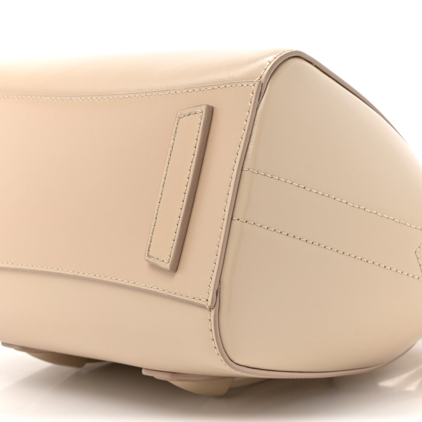 Box Calfskin Mini Lock Antigona Shoulder Bag Natural Beige
