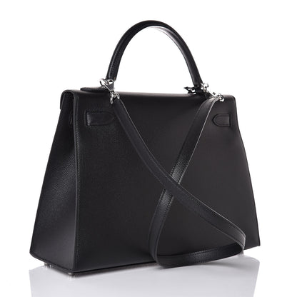 Hermes Epsom Kelly Sellier 32 Black 3 of 35