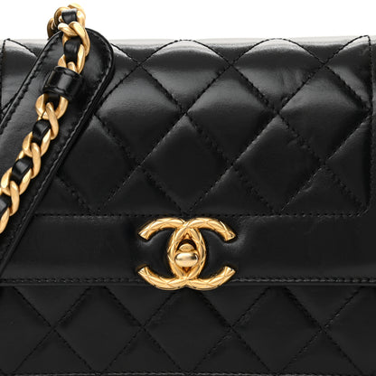 Chanel Calfskin Quilted Mini Coco Ring Flap Black 8 of 12