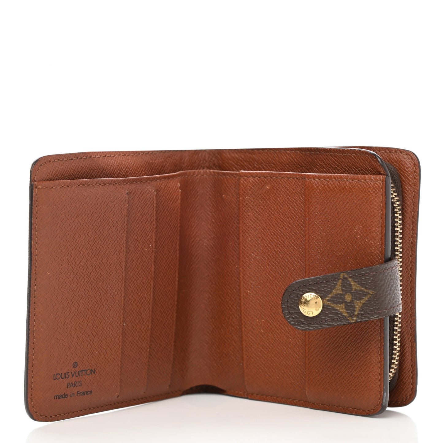 Monogram Compact Zippe Zipped Wallet