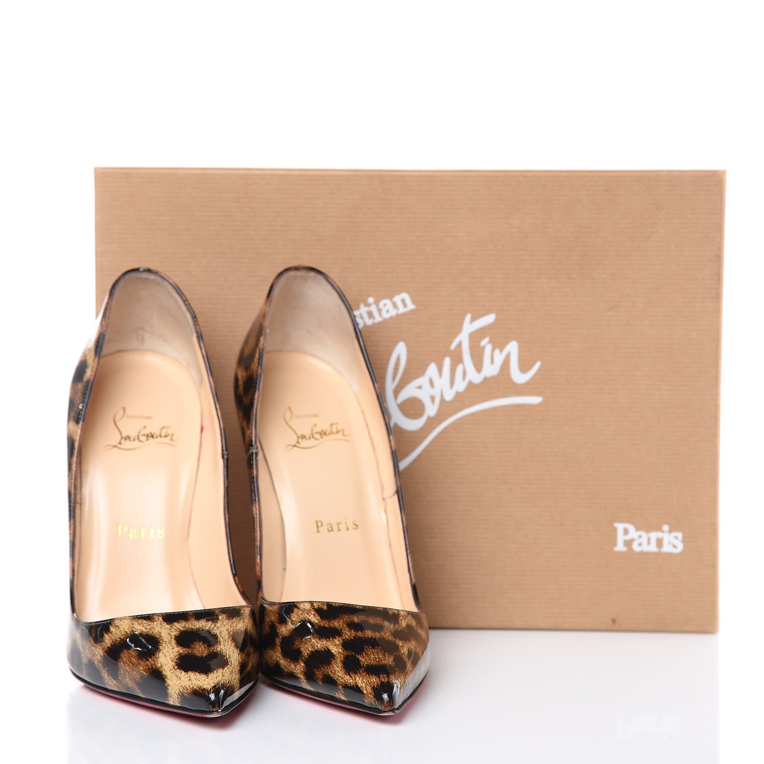 Christian Louboutin Patent Leopardino So Kate 120 Pumps 37 Brown 13 of 13