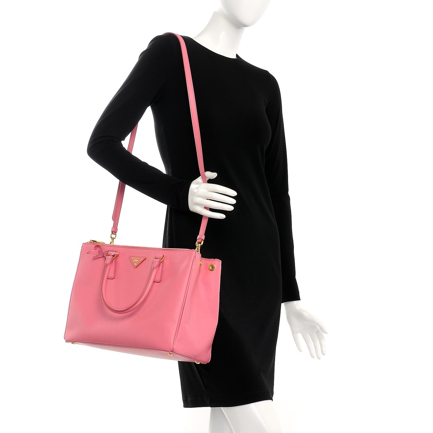 Prada Saffiano Medium Galleria Double Zip Tote Geranio 2 of 10