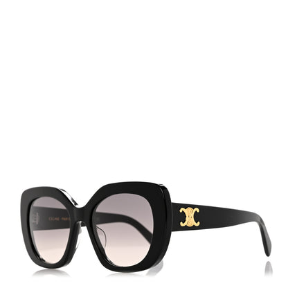 Celine Acetate Triomphe 01 Square Sunglasses CL 40226U Black 1 of 7