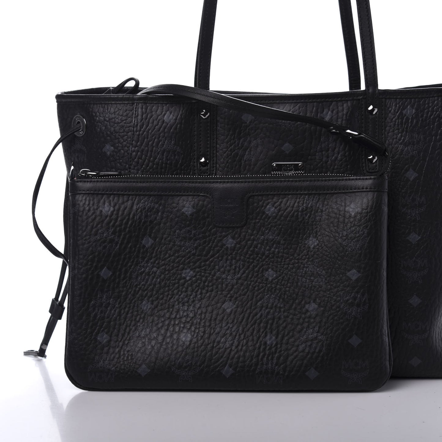 Metallic Galaxy Visetos Medium Project Reversible Shopper Tote Black Multicolor