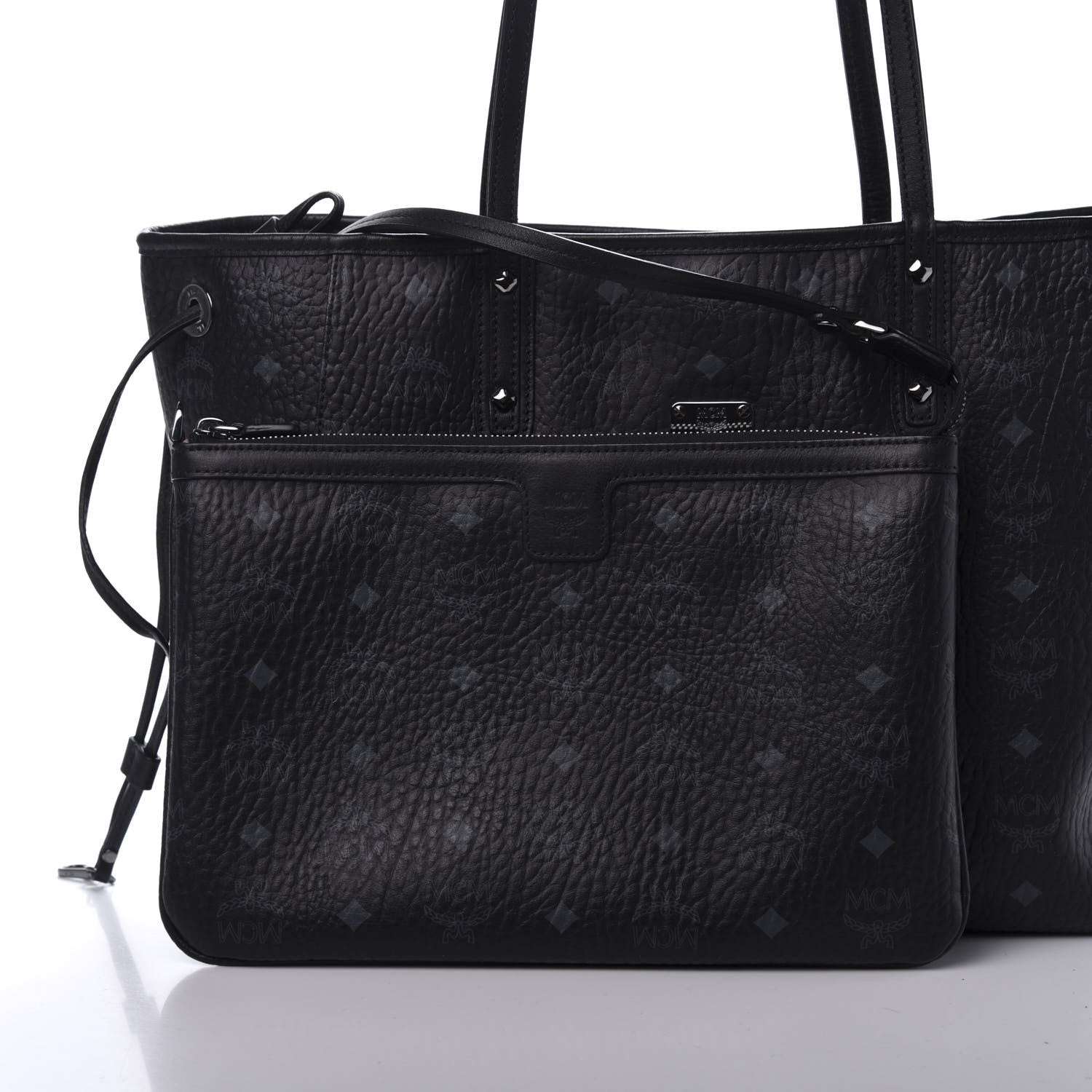 MCM Metallic Galaxy Visetos Medium Project Reversible Shopper Tote Black Multicolor 11 of 21