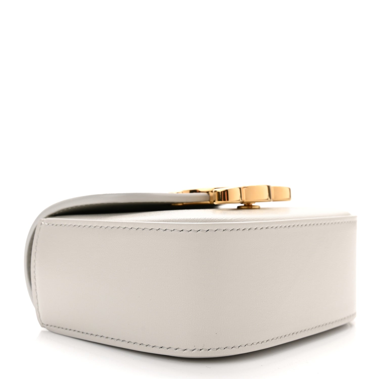Celine Shiny Calfskin Mini Triomphe Chalk 3 of 10