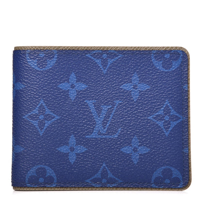 Louis Vuitton Monogram Outdoor Slender Wallet Pacific Blue 1 of 8