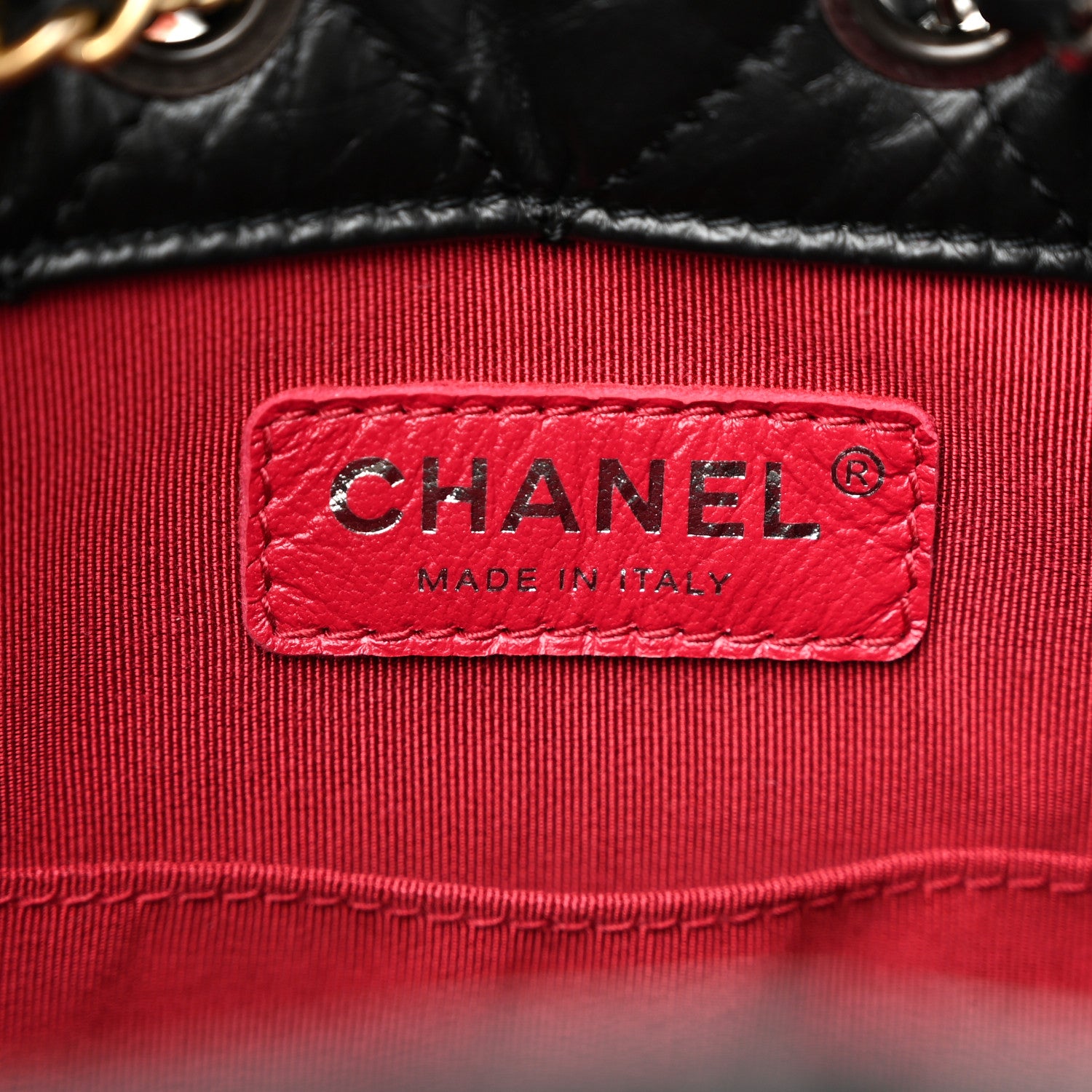 Chanel Aged Calfskin Quilted Small Gabrielle Backpack Black 6 of 10