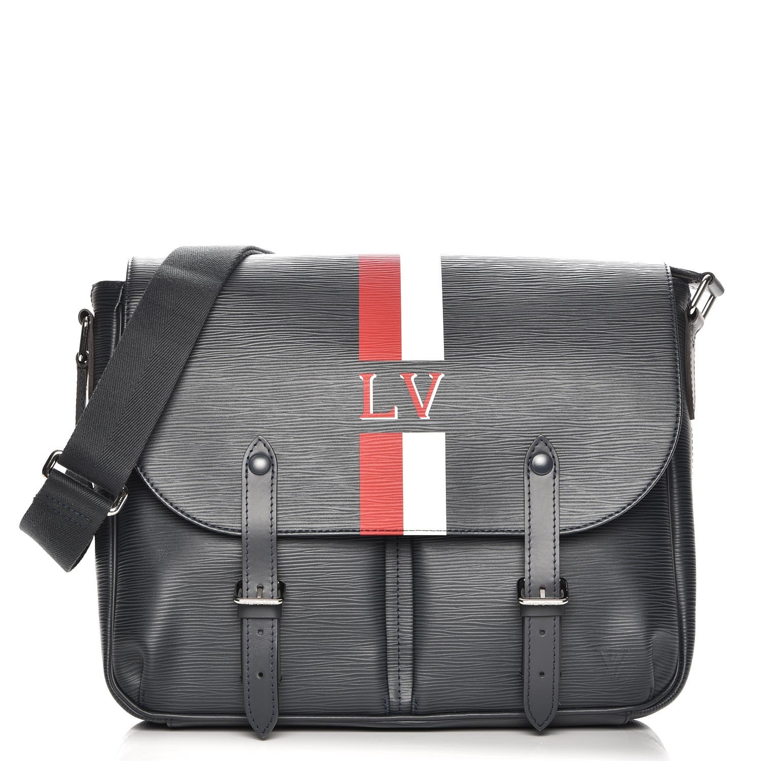 Louis Vuitton Epi Christopher Messenger Navy Stripes 1 of 7