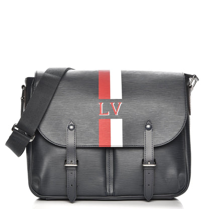 Louis Vuitton Epi Christopher Messenger Navy Stripes 1 of 7