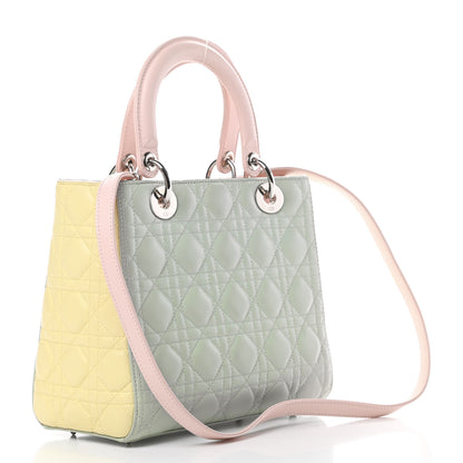 Christian Dior Lambskin Cannage Medium Tri-Color Lady Dior Multicolor 3 of 15