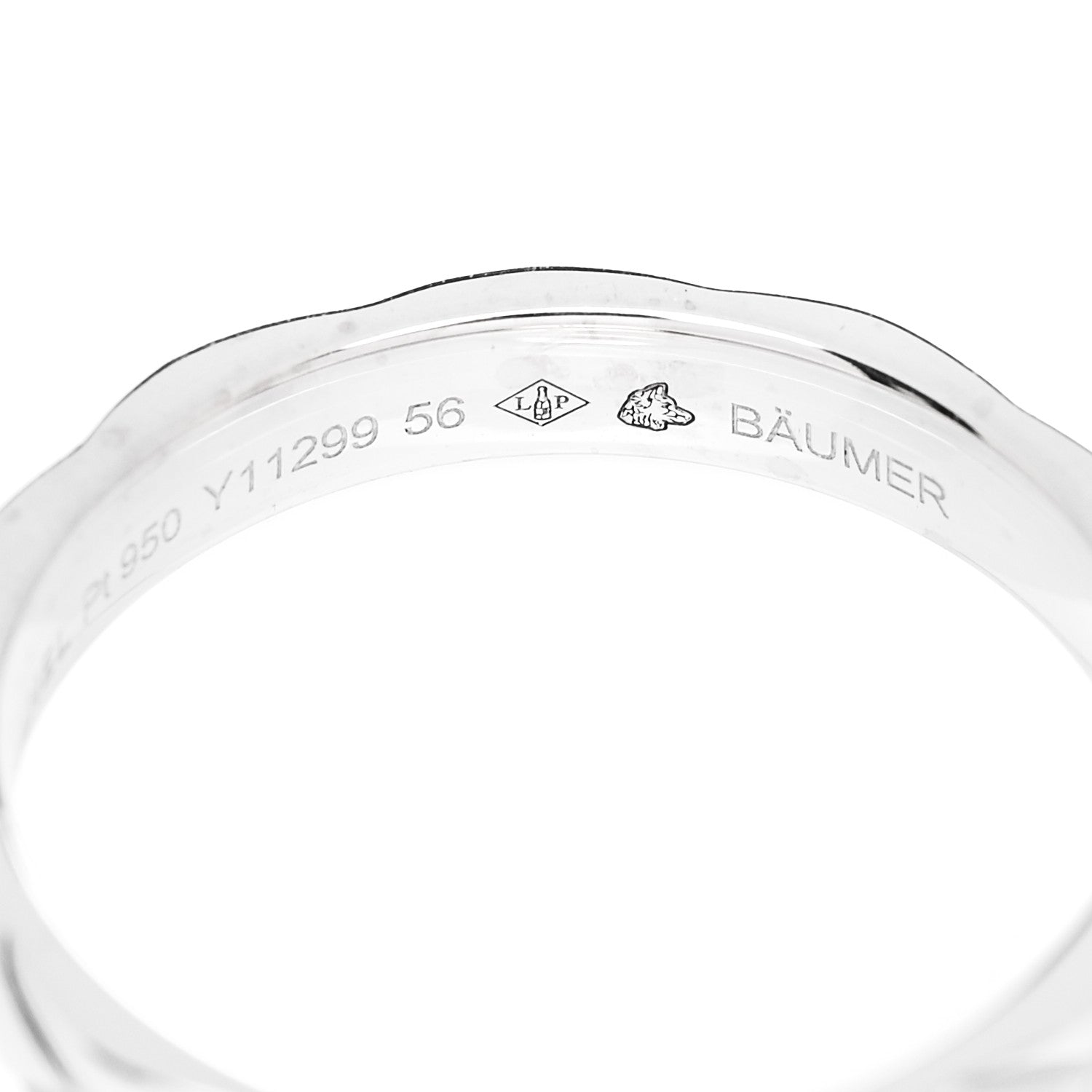 Chanel Platinum Small Matelasse Ring 56 7.5 4 of 4