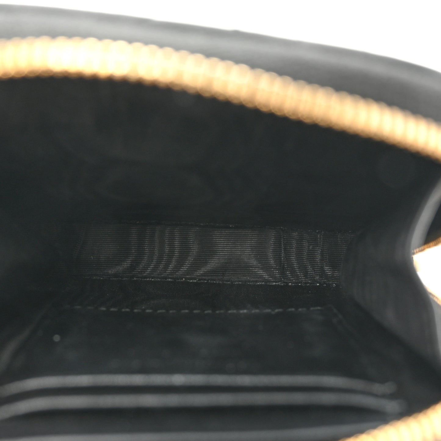 Lambskin Cannage Lady Dior Phone Holder Black