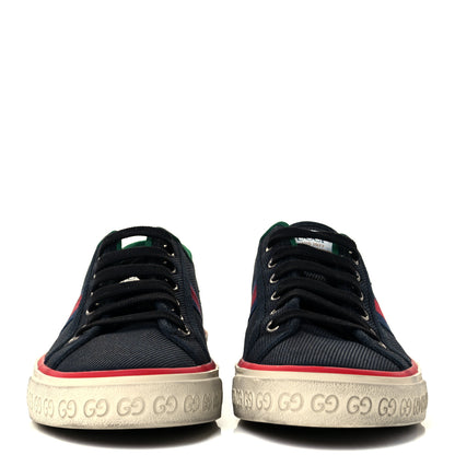 Gucci Canvas Web Mens 1977 Tennis Sneakers 7.5 Black 3 of 9