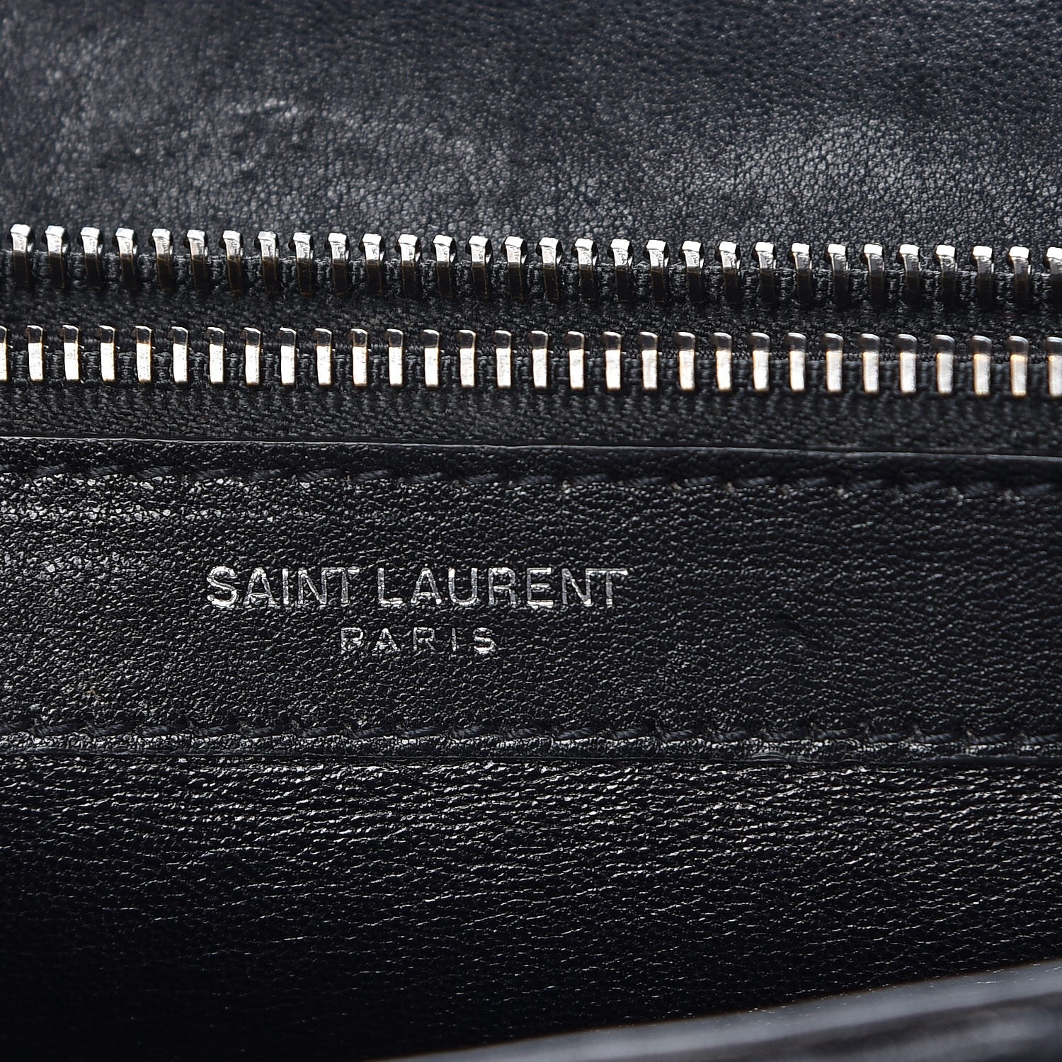 Saint Laurent Sheepskin Matelasse Chevron Monogram Large College Satchel Black 6 of 10