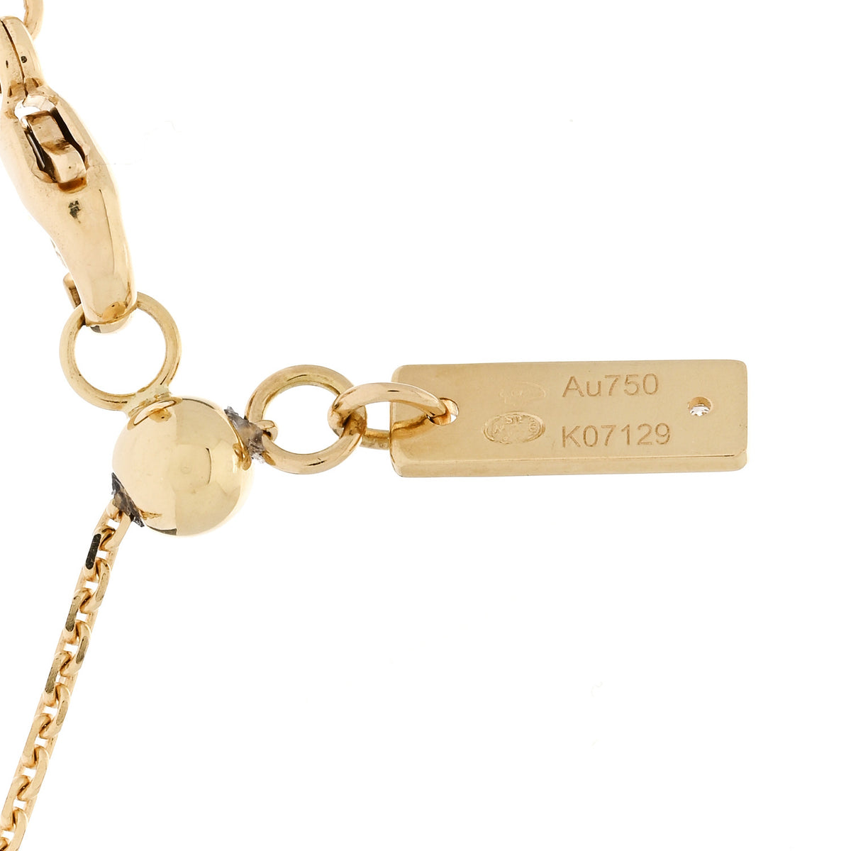 Messika 18K Yellow Gold Diamond LM Move Uno Pave Pendant Necklace 5 of 6