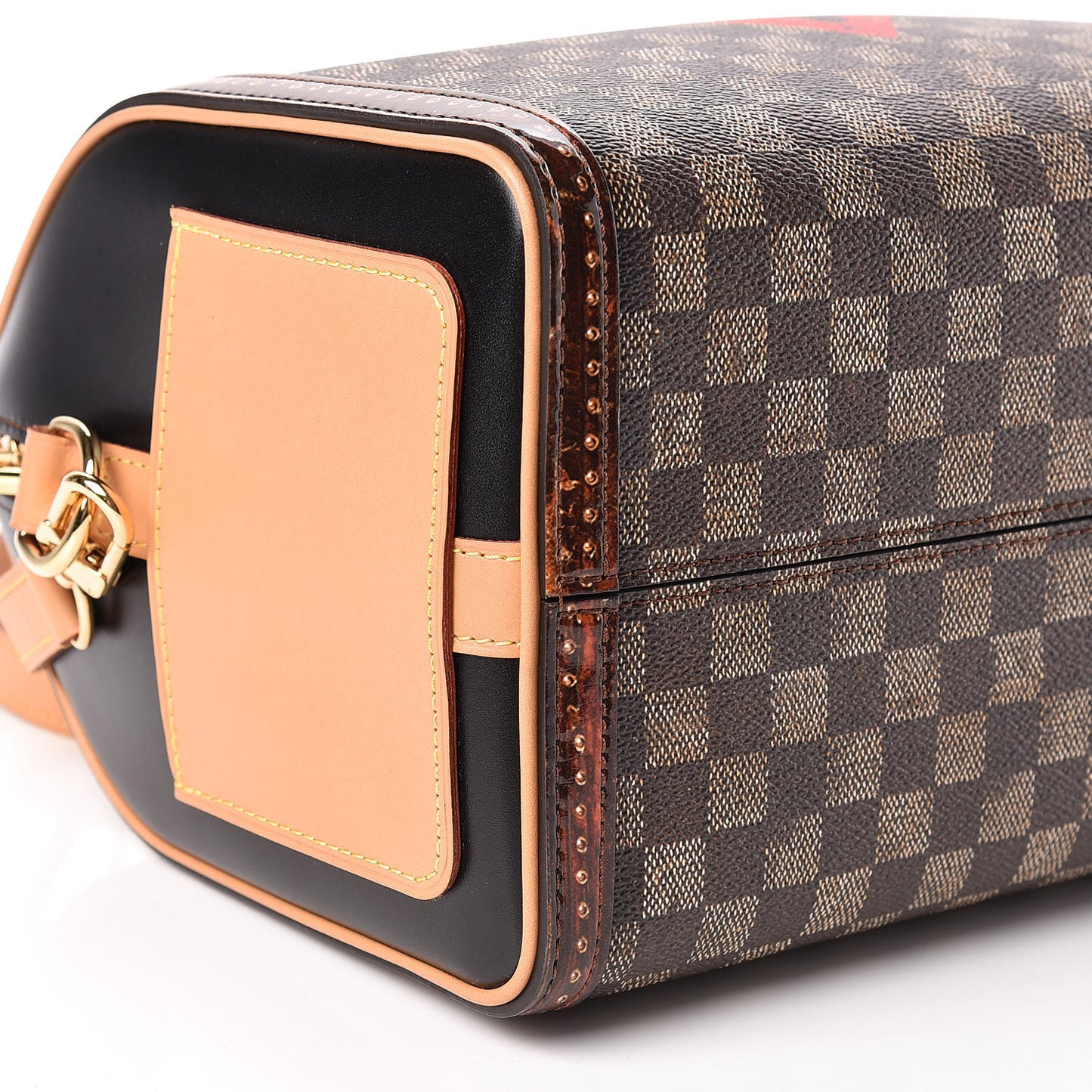 Transformed Damier Ebene Time Trunk Speedy Bandouliere 25 Black