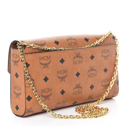 MCM Visetos Small Millie Crossbody Bag Cognac 3 of 10