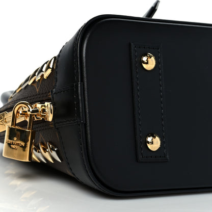 Louis Vuitton Monogram Macassar Studded Alma BB 8 of 9