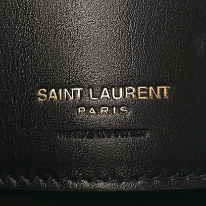 Saint Laurent Smooth Shiny Calfskin Monogram Le 37 Bucket Bag Black 7 of 10