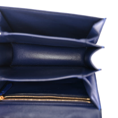 Celine Liege Calfskin Small Classic Box Flap Bag Indigo 5 of 10
