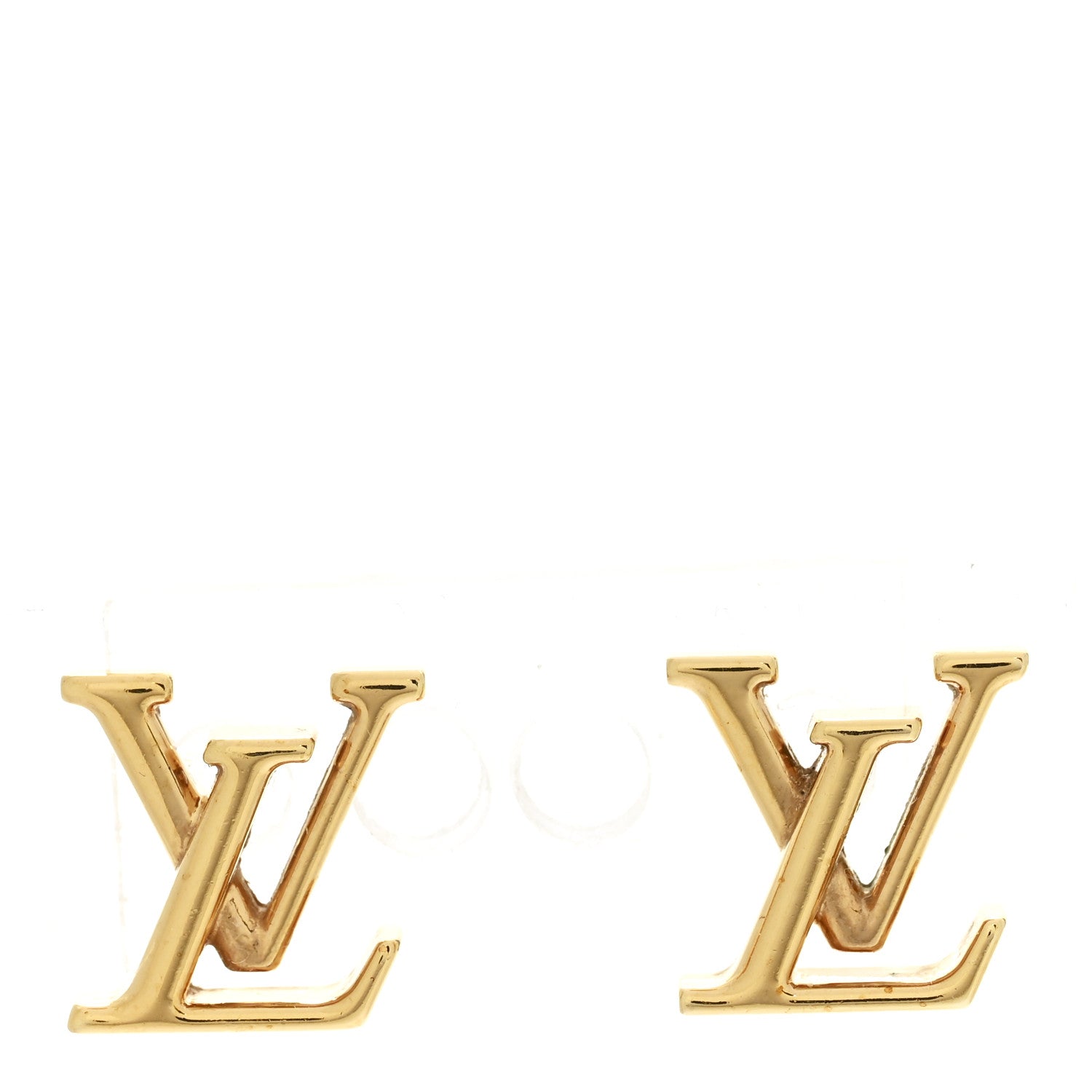 Louis Vuitton Metal LV Iconic Earrings Gold 1 of 6