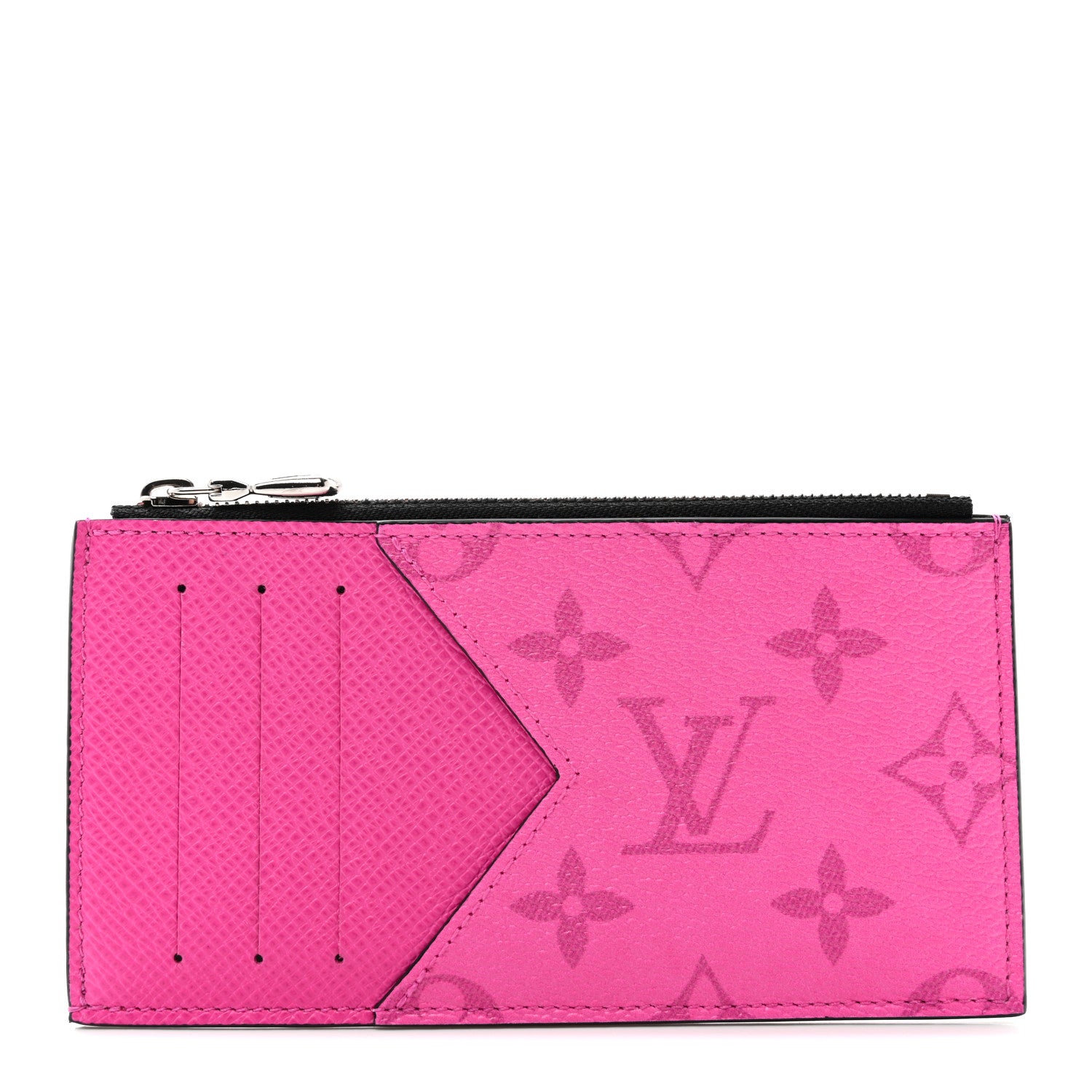 Louis Vuitton Taigarama Coin Card Holder Fuchsia 1 of 7