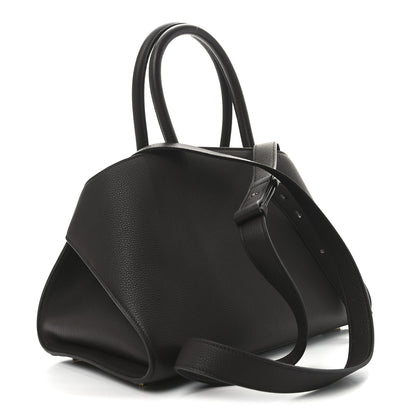 Salvatore Ferragamo Hammered Calfskin Small Hug Bag  Burnt Ocra 3 of 8
