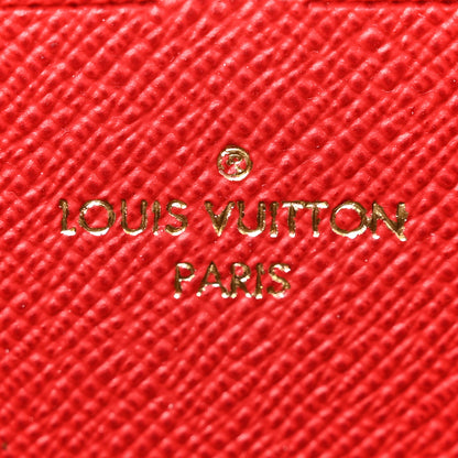 Louis Vuitton Damier Ebene Clemence Wallet Cherry 6 of 7