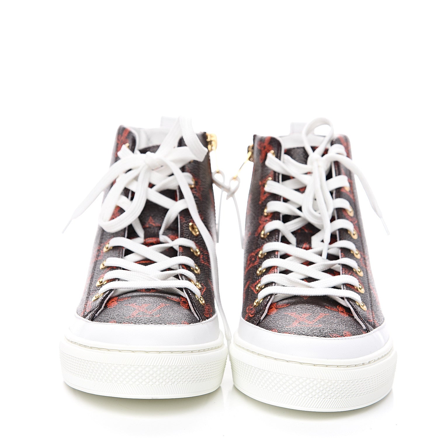 Louis Vuitton Catogram Stellar Sneaker Boots 37 Marron 2 of 7