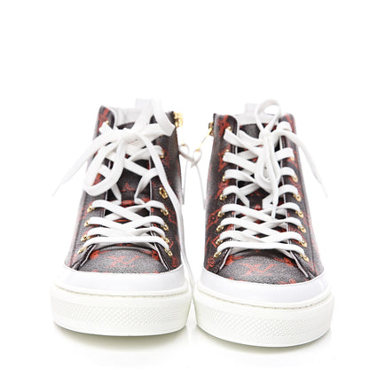 Louis Vuitton Catogram Stellar Sneaker Boots 37 Marron 2 of 7