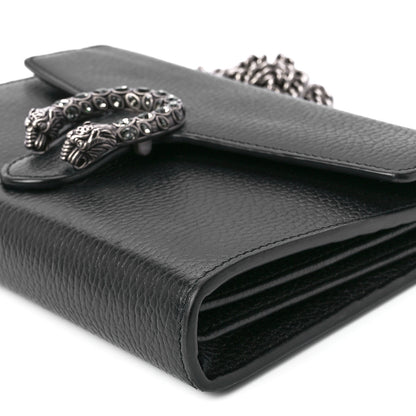 Gucci Calfskin Mini Dionysus Chain Wallet Black 12 of 12