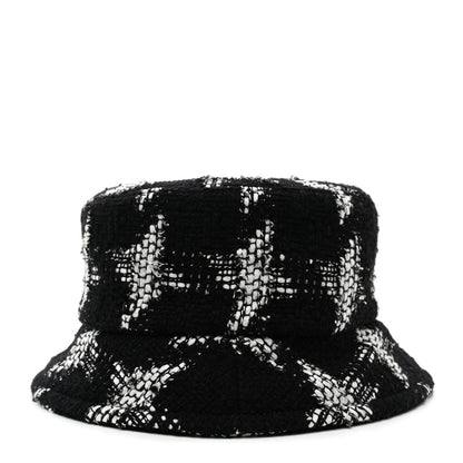 Chanel Tweed Bucket Hat S Black White 1 of 8