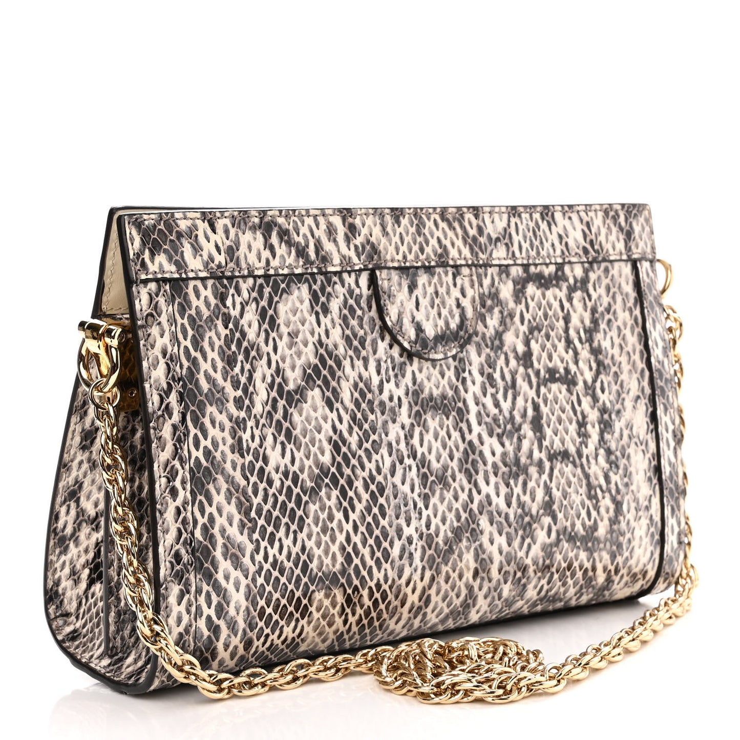 Snakeskin GG Small Ophidia Chain Shoulder Bag Roccia